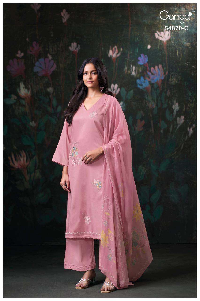 Ganga Amary 4870 catalog wholesale salwar kameez uk