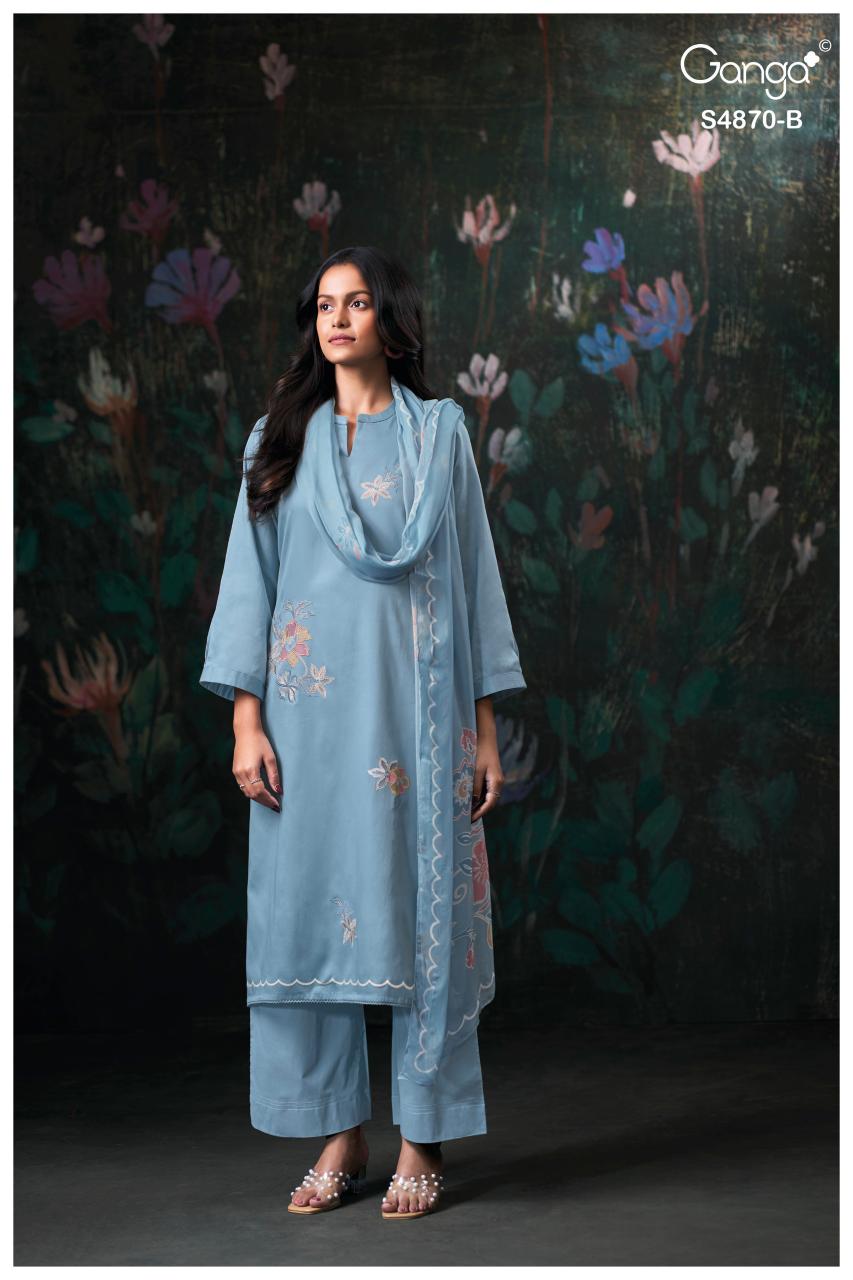 Ganga Amary 4870 catalog wholesale salwar kameez uk