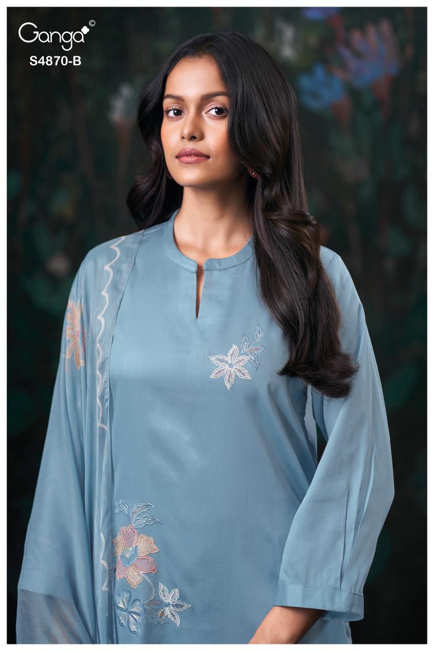 Ganga Amary 4870 catalog wholesale salwar kameez uk