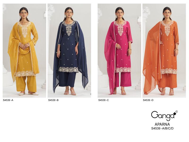 Ganga Aparna 4539 catalog mdl salwar kameez wholesale 