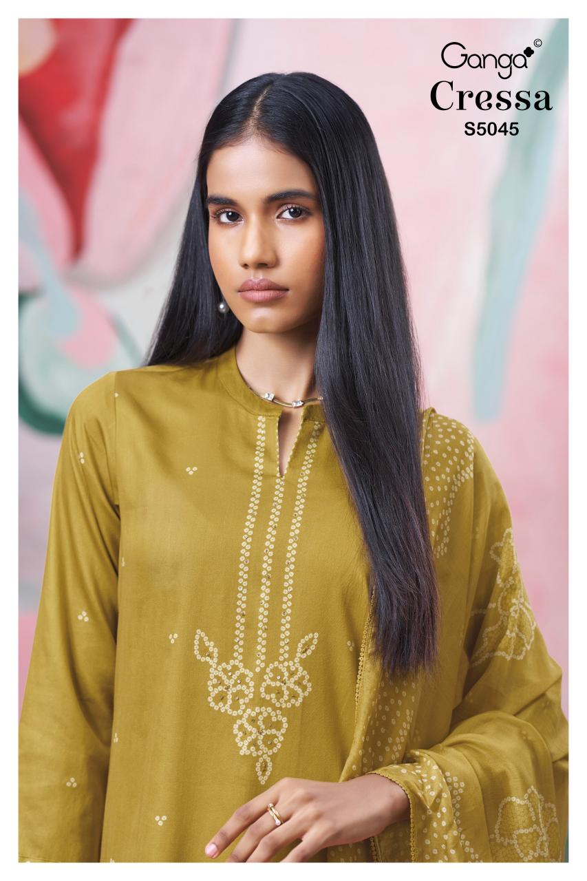 Ganga Cressa 5045 catalog salwar kameez suppliers wholesale