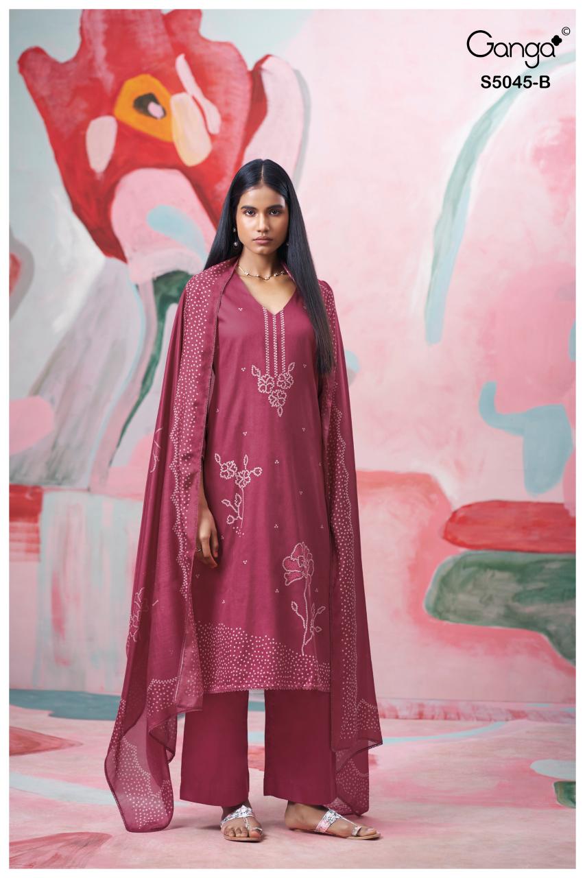 Ganga Cressa 5045 catalog salwar kameez suppliers wholesale