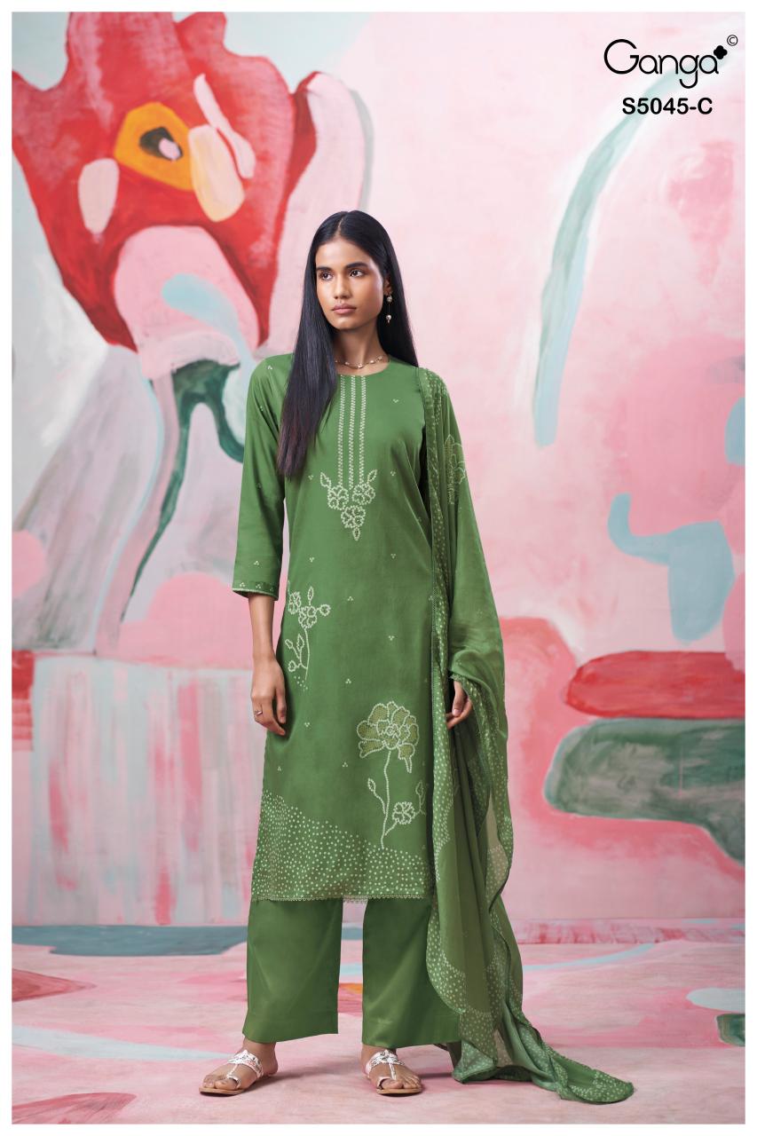 Ganga Cressa 5045 catalog salwar kameez suppliers wholesale