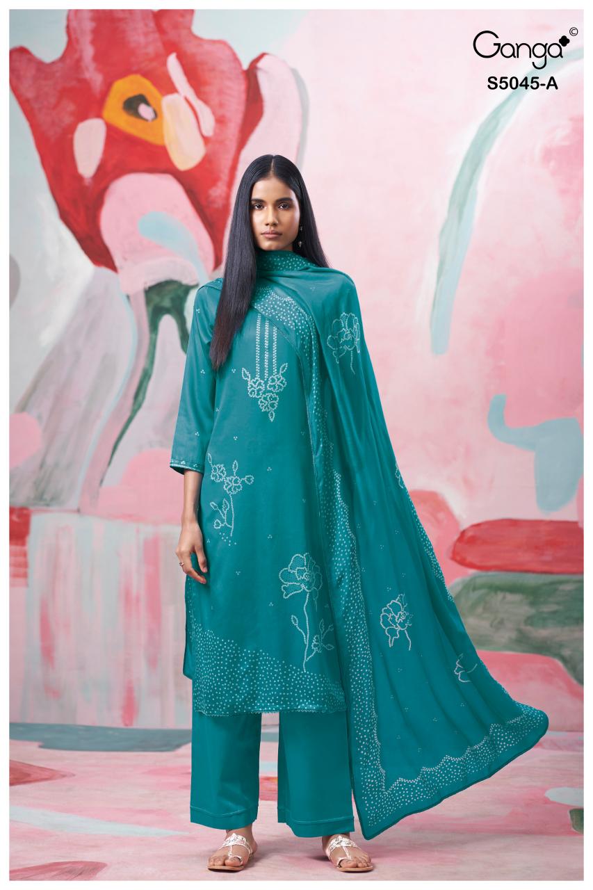 Ganga Cressa 5045 catalog salwar kameez suppliers wholesale