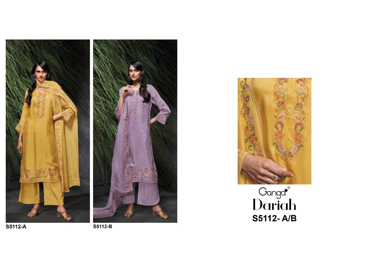 Ganga Dariah 5112 catalog salwar kameez catalogue wholesale surat 