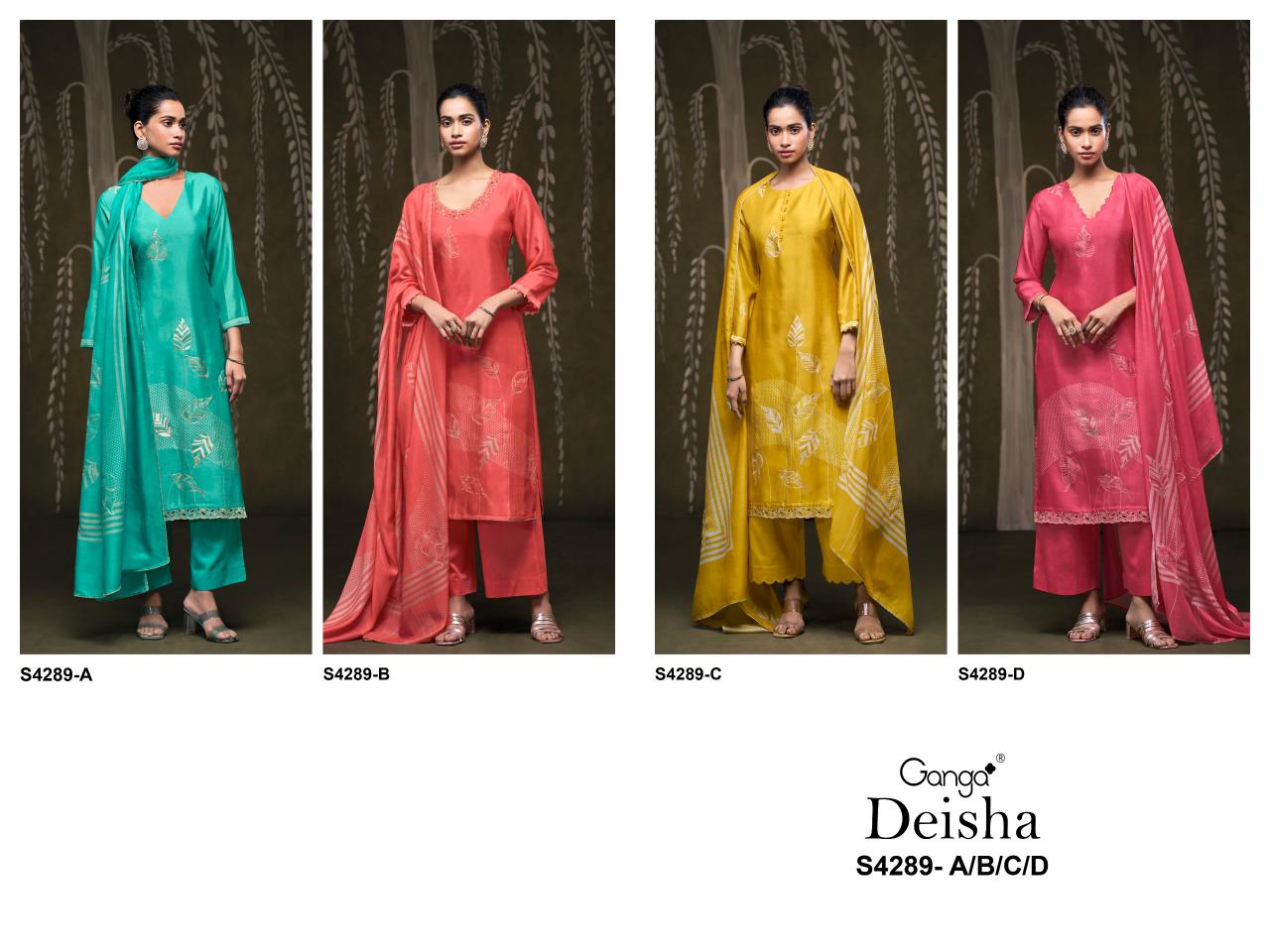 Ganga Deisha 4289 catalog online wholesale salwar kameez cod avaliable