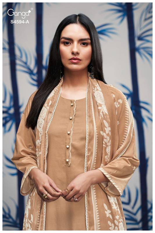 Ganga Dhyara 4594 catalog wholesale indian salwar kameez
