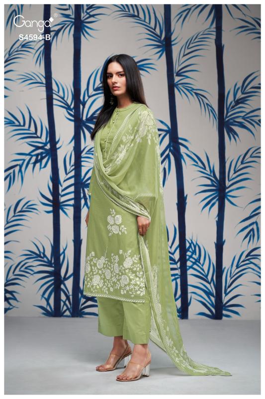 Ganga Dhyara 4594 catalog wholesale indian salwar kameez