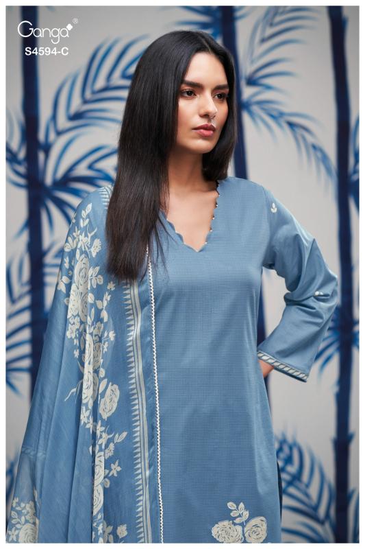 Ganga Dhyara 4594 catalog wholesale indian salwar kameez