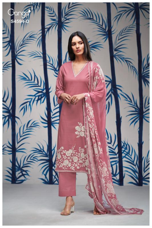 Ganga Dhyara 4594 catalog wholesale indian salwar kameez