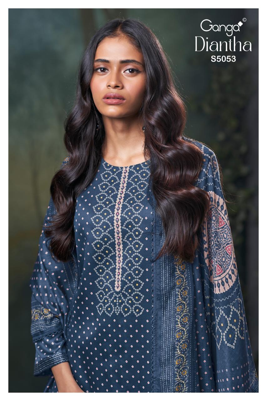 Ganga Diantha 5053 catalog online wholesale salwar kameez cod available
