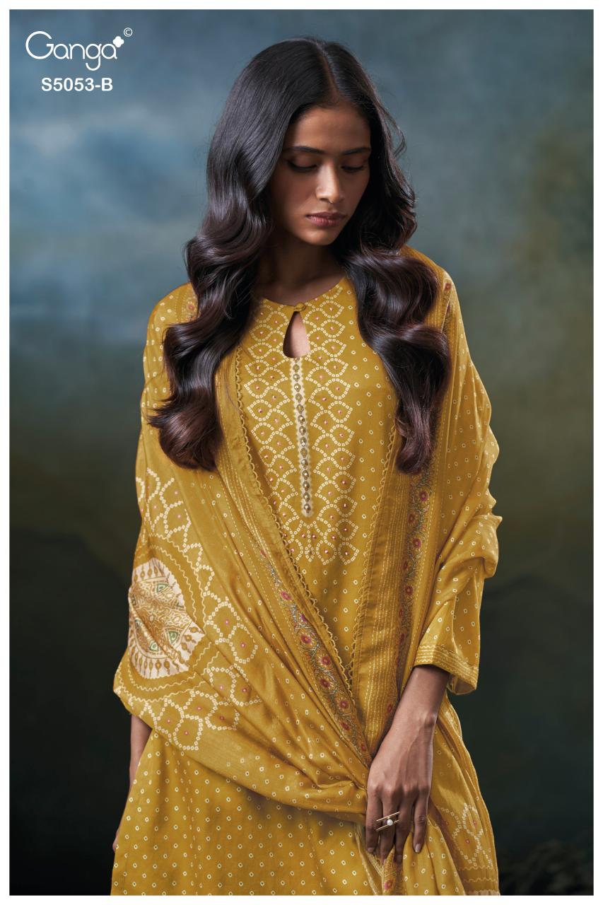 Ganga Diantha 5053 catalog online wholesale salwar kameez cod available