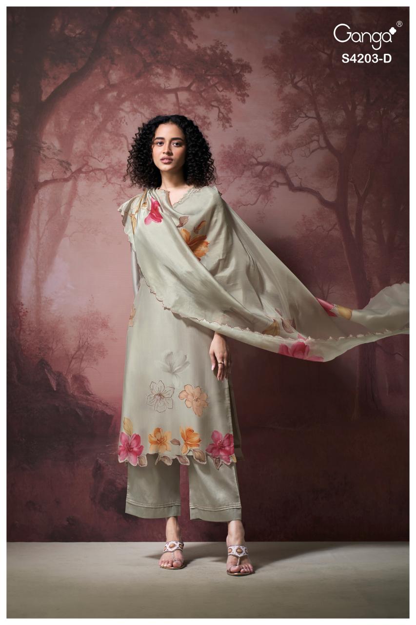 Ganga Ekthara 4203 catalog salwar kameez surat wholesale