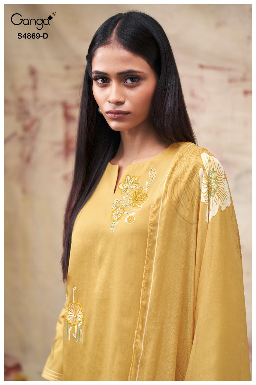 Ganga Evikaa 4869 catalog wholesale salwar kameez catalogue with price