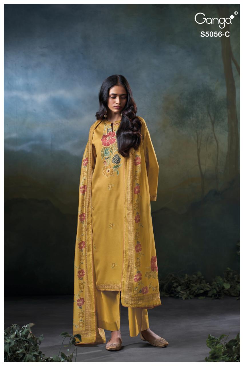Ganga Ezria 5056 catalog online wholesale salwar kameez cod available 