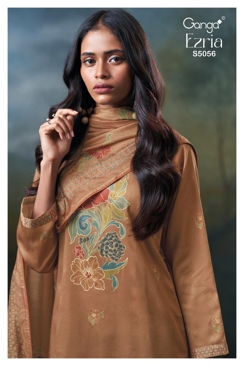 Ganga Ezria 5056 catalog online wholesale salwar kameez cod available 