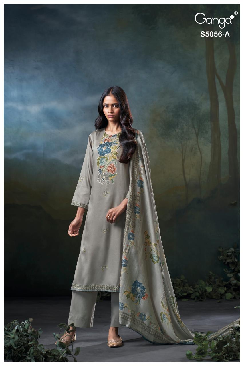 Ganga Ezria 5056 catalog online wholesale salwar kameez cod available 