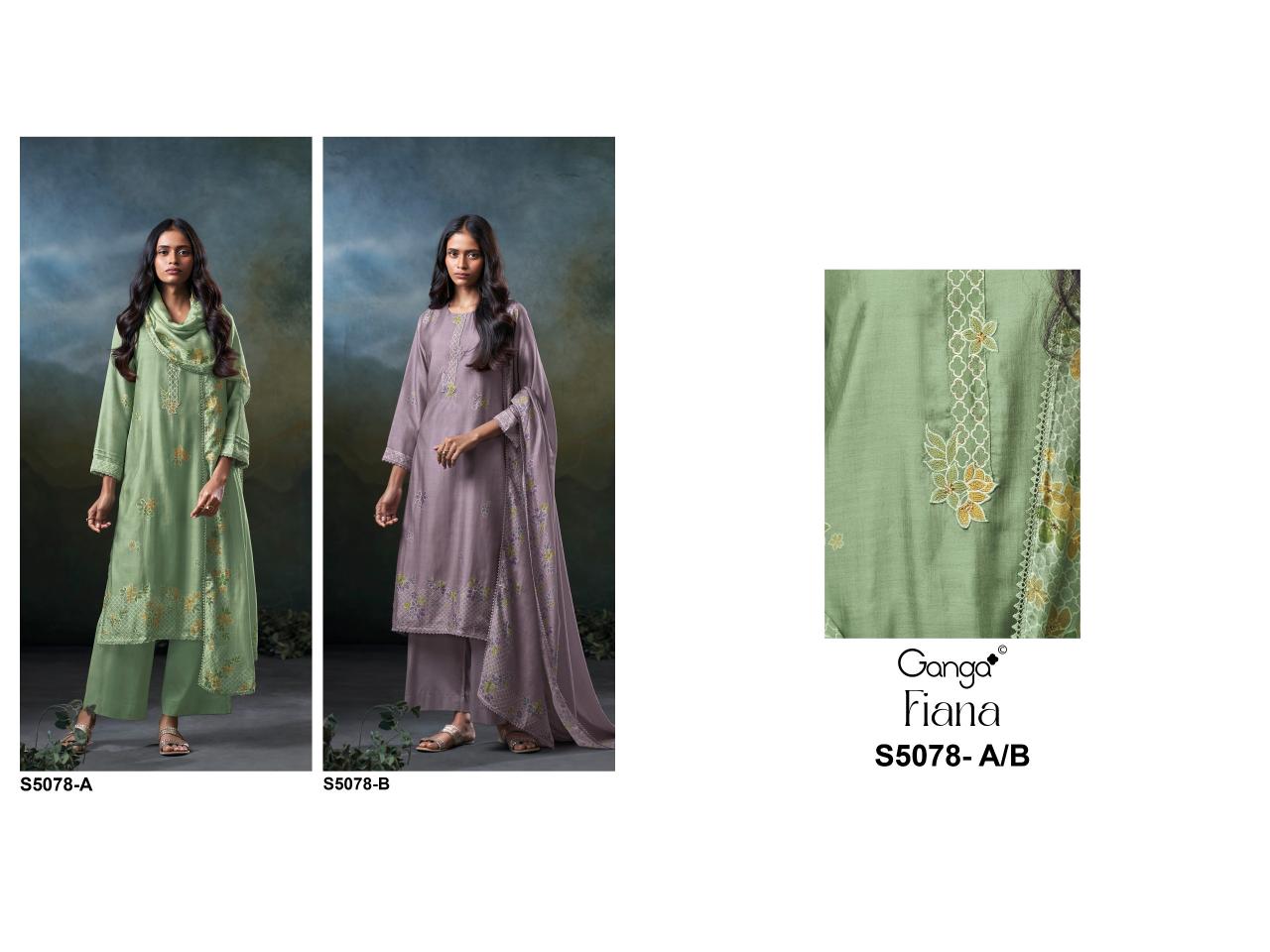 Ganga Fiana 5078 catalog wholesale designer salwar kameez