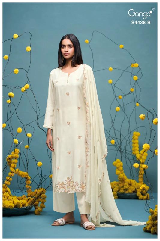 Ganga Firasha 4438 catalog wholesale market of salwar kameez in kolkata