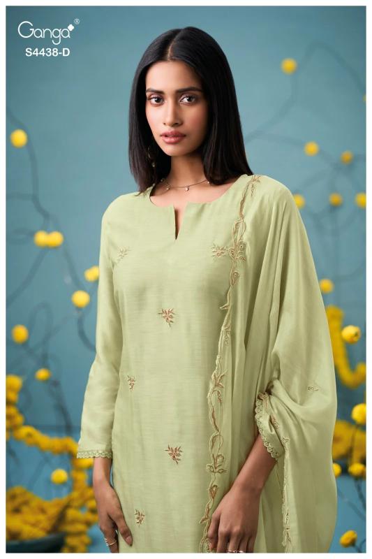 Ganga Firasha 4438 catalog wholesale market of salwar kameez in kolkata