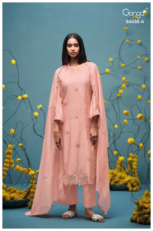 Ganga Firasha 4438 catalog wholesale market of salwar kameez in kolkata