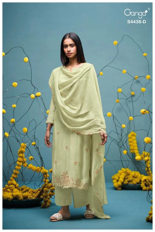 Ganga Firasha 4438 catalog wholesale market of salwar kameez in kolkata
