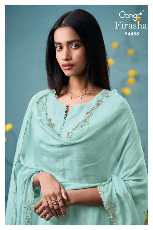 Ganga Firasha 4438 catalog wholesale market of salwar kameez in kolkata