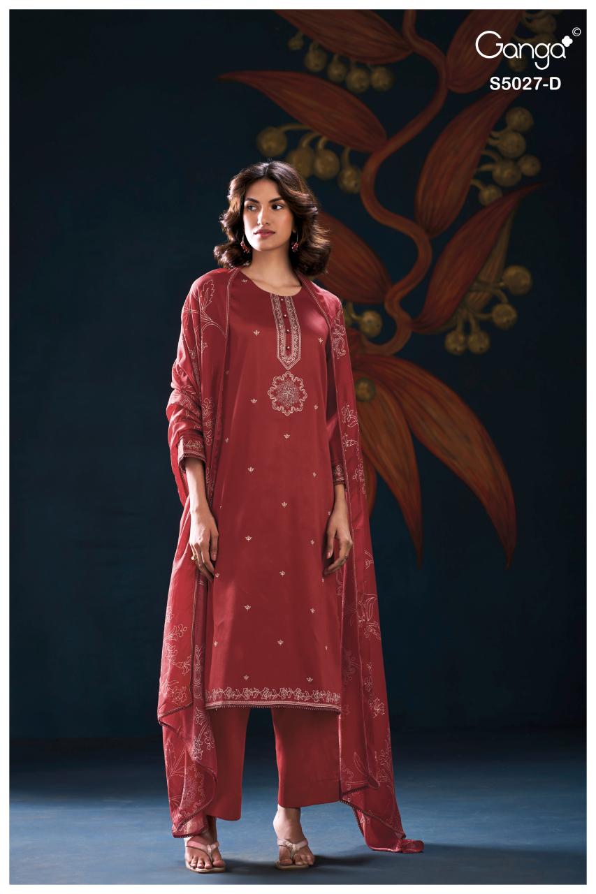 Ganga Gulrukh 5027 catalog wholesale pakistani salwar kameez online