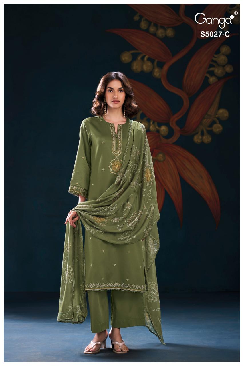 Ganga Gulrukh 5027 catalog wholesale pakistani salwar kameez online