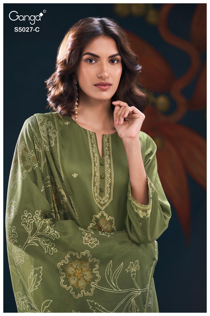 Ganga Gulrukh 5027 catalog wholesale pakistani salwar kameez online