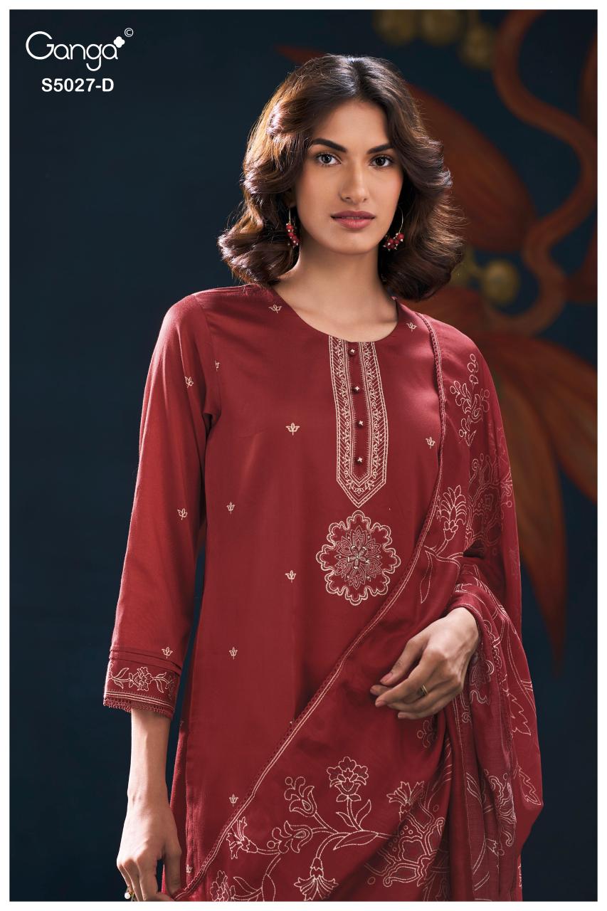 Ganga Gulrukh 5027 catalog wholesale pakistani salwar kameez online