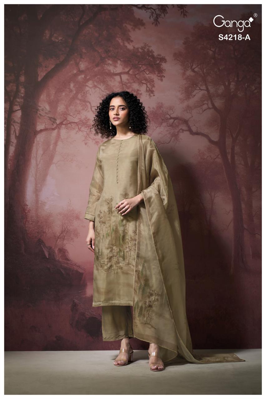 Ganga Ivella 4218 catalog wholesale ladies salwar kameez 