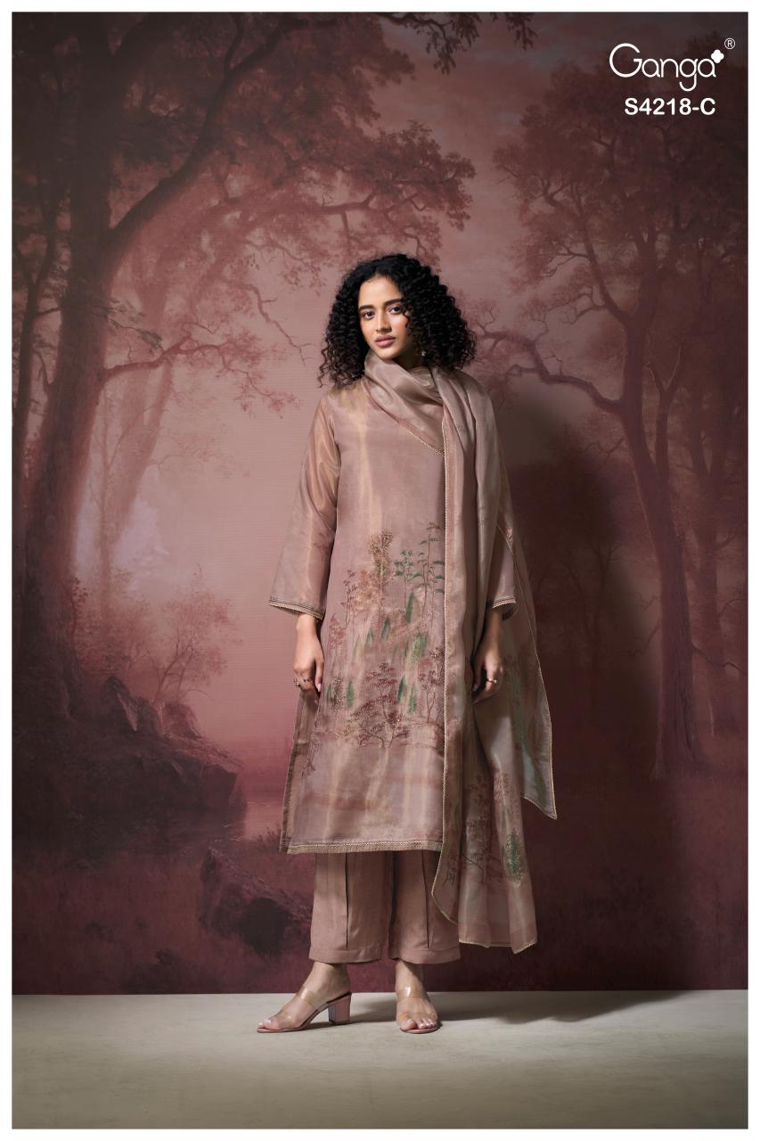 Ganga Ivella 4218 catalog wholesale ladies salwar kameez 