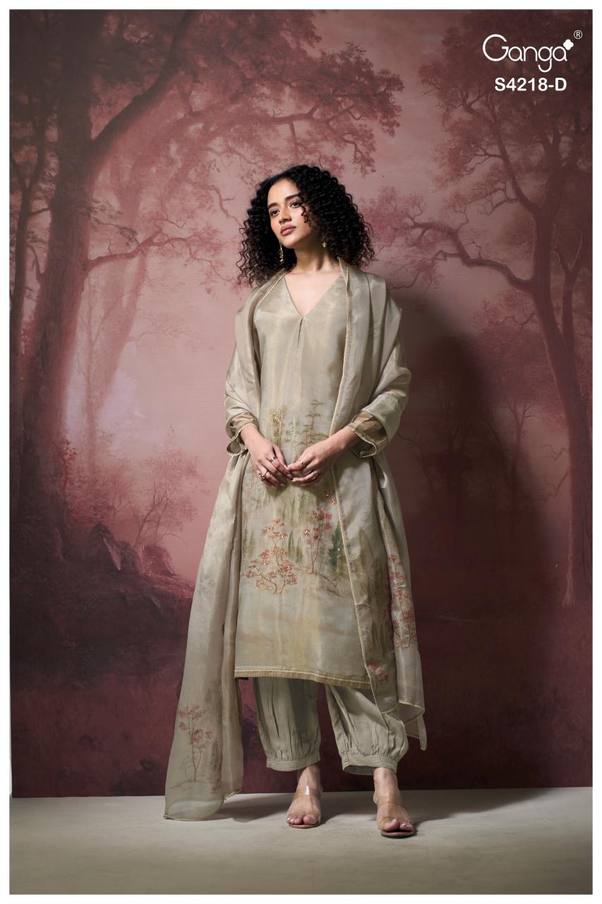 Ganga Ivella 4218 catalog wholesale ladies salwar kameez 