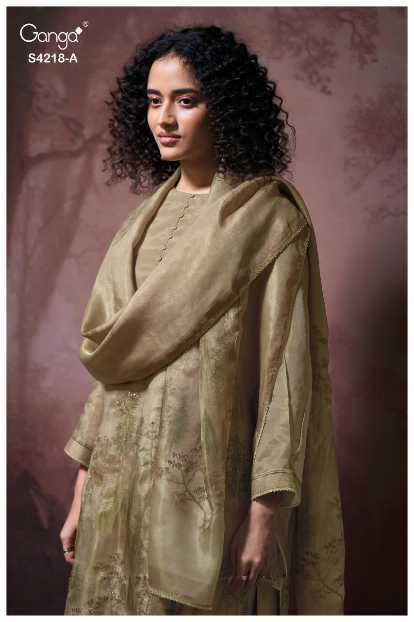 Ganga Ivella 4218 catalog wholesale ladies salwar kameez 