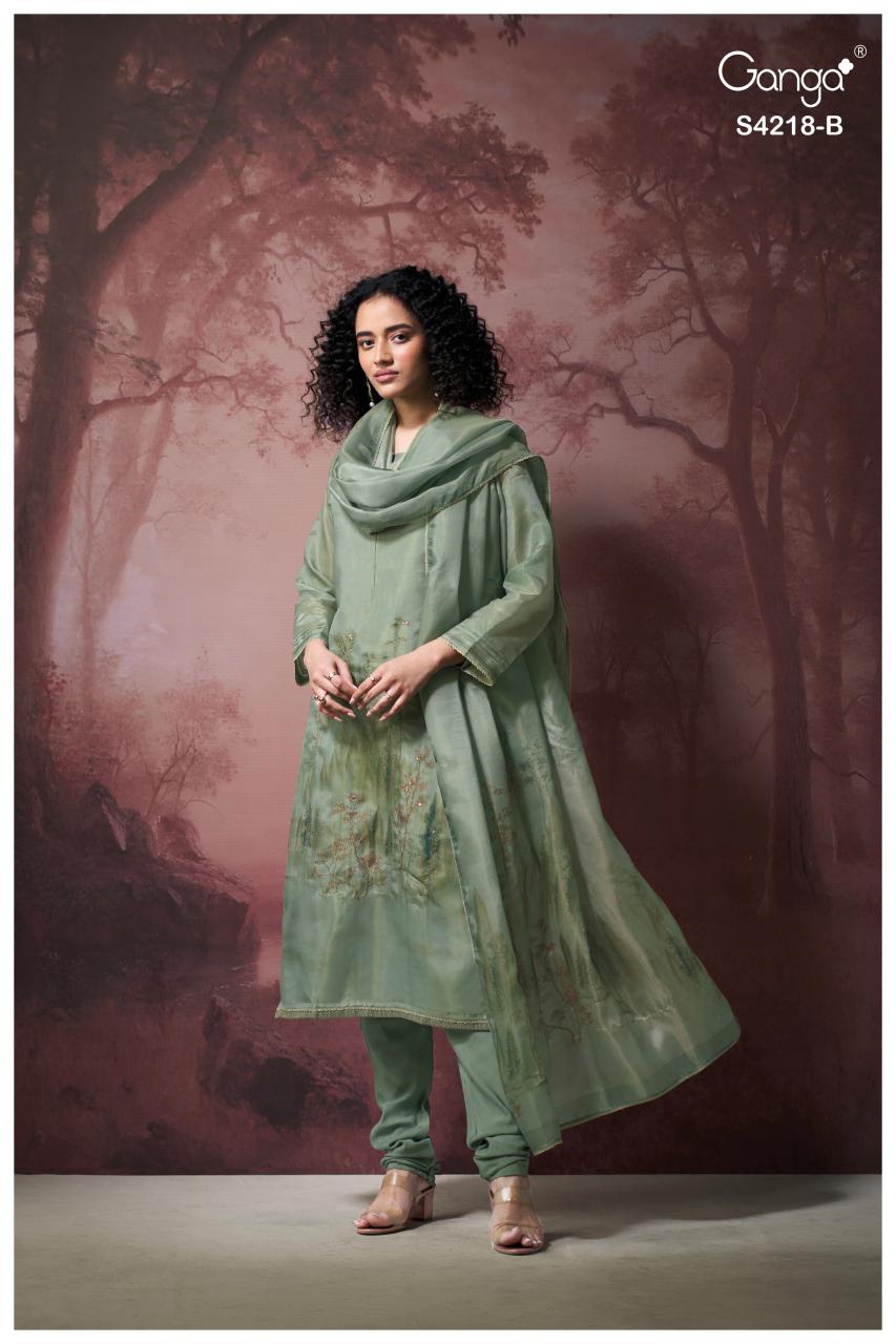 Ganga Ivella 4218 catalog wholesale ladies salwar kameez 