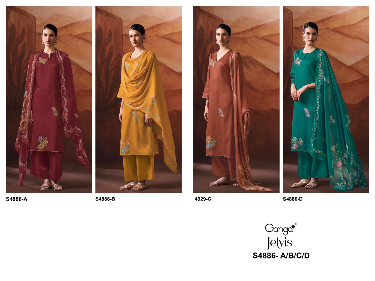 Ganga Jelyis 4886 catalog kids wear wholesale near me