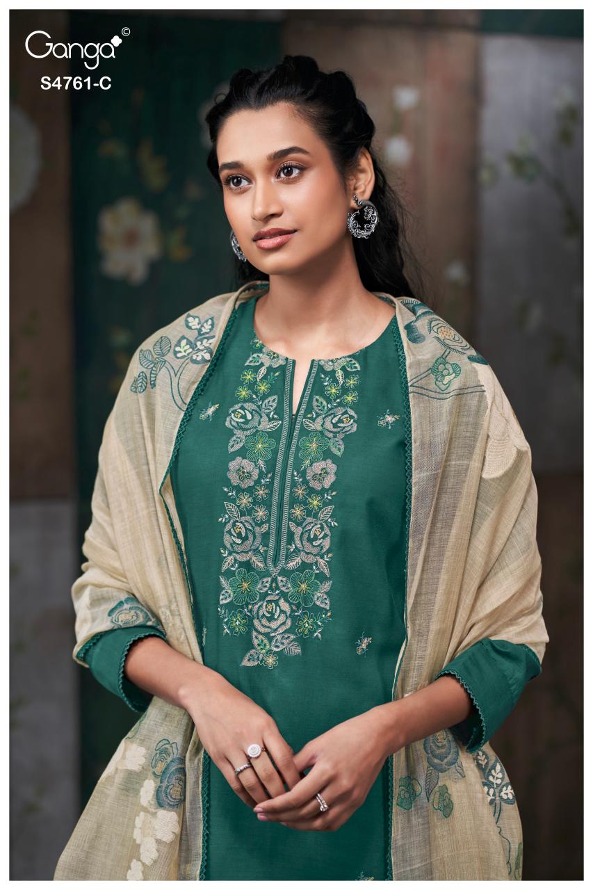 Ganga Kalista 4761 catalog indian salwar kameez wholesale