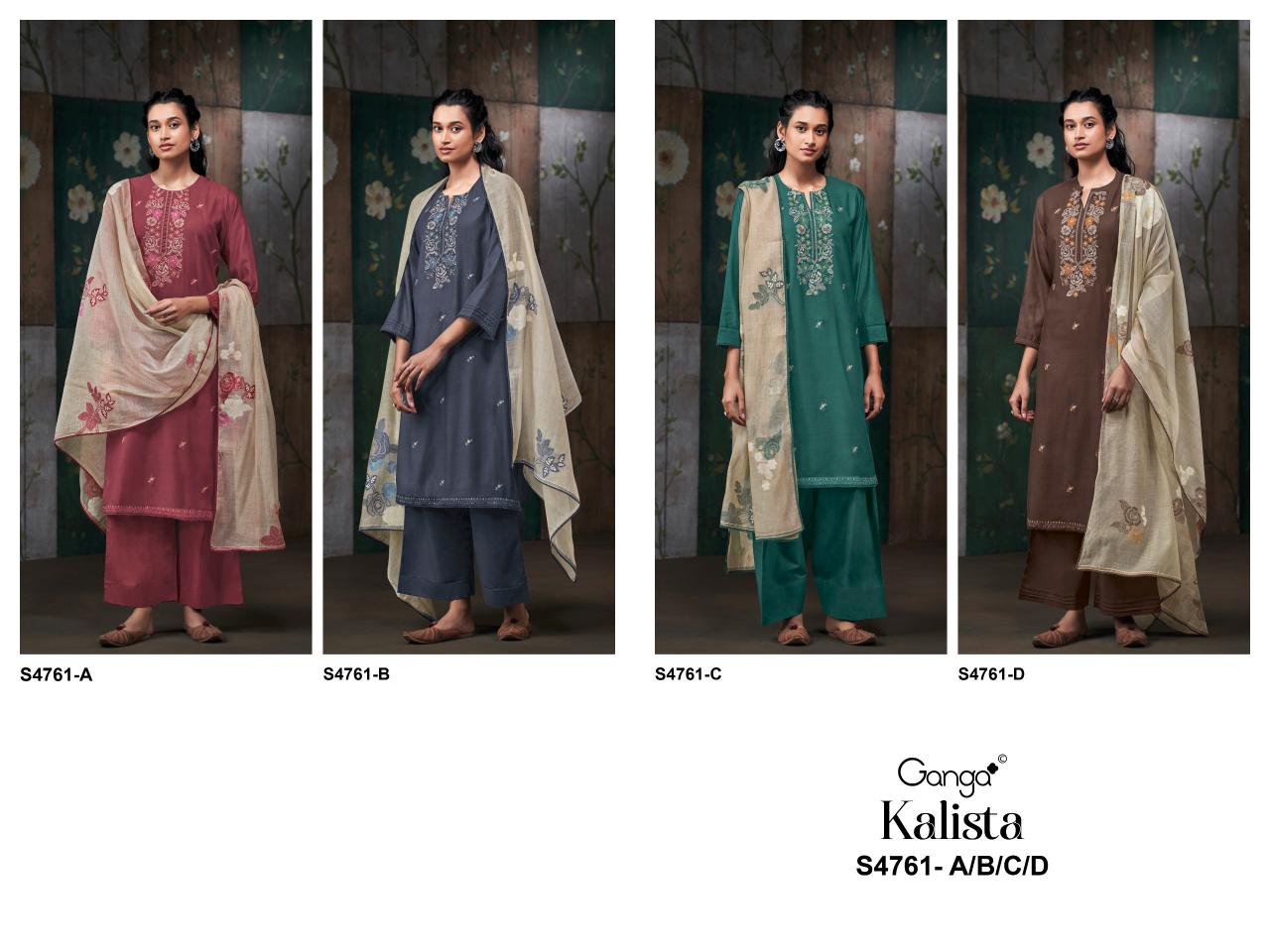 Ganga Kalista 4761 catalog indian salwar kameez wholesale
