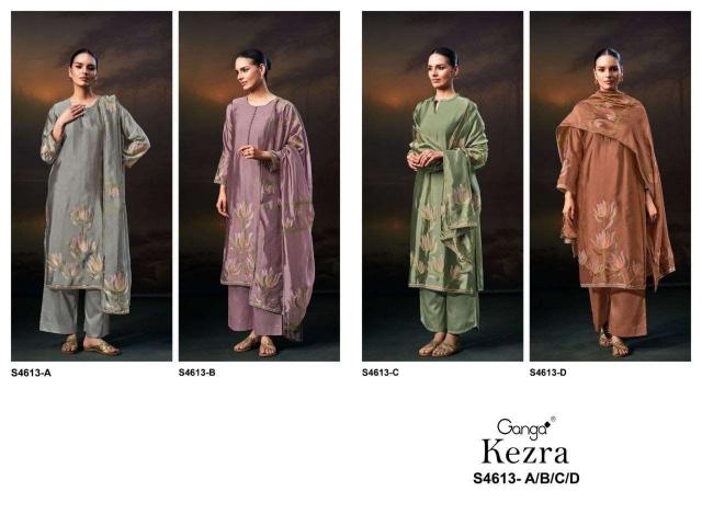 Ganga Kezra 4613 catalog wholesale salwar kameez cash on delivery