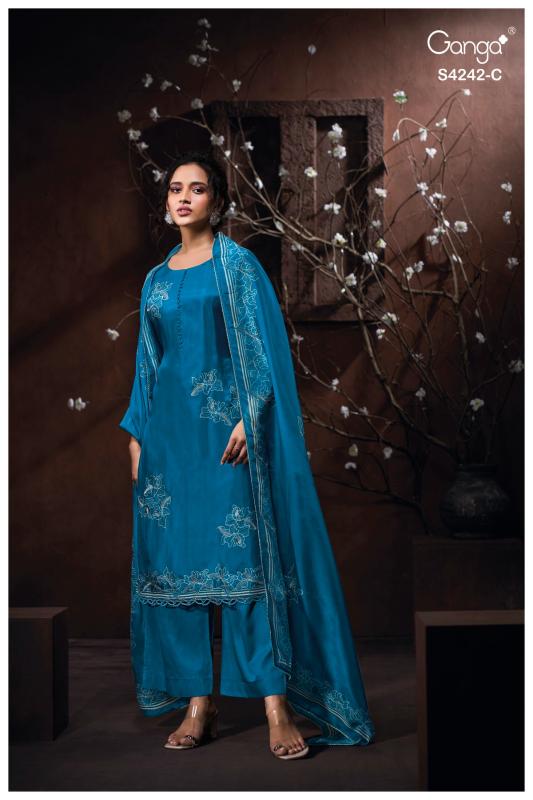 Ganga Kynaa 4242 catalog salwar kameez wholesale market in ahmedabad 