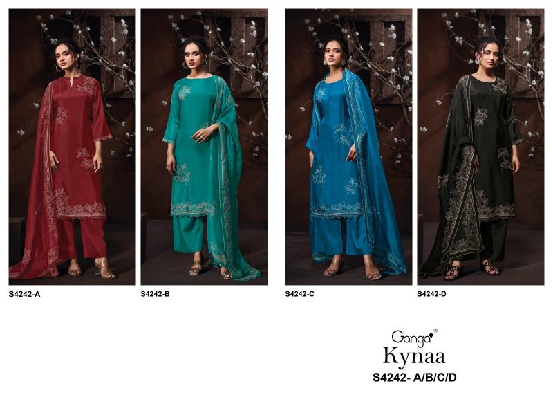 Ganga Kynaa 4242 catalog salwar kameez wholesale market in ahmedabad 