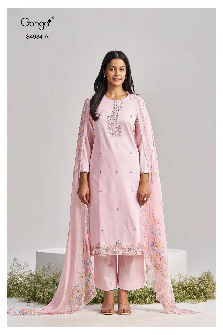 Ganga Lishka 4984 catalog indian salwar kameez wholesale