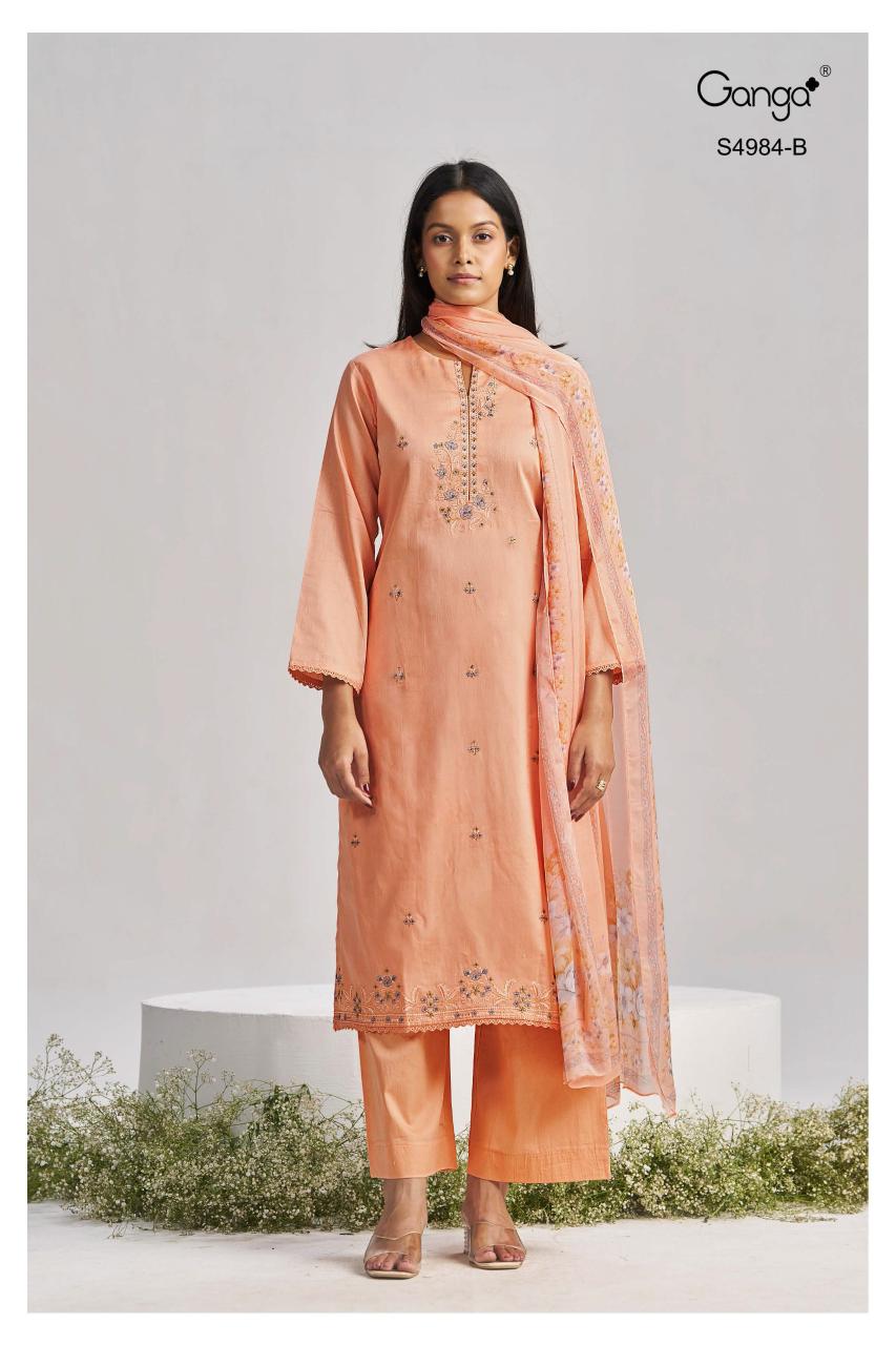 Ganga Lishka 4984 catalog indian salwar kameez wholesale