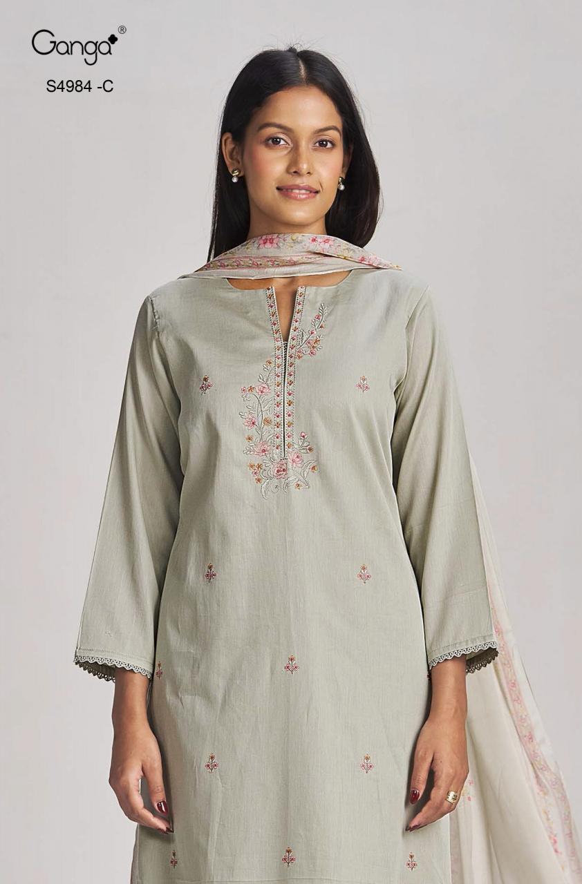 Ganga Lishka 4984 catalog indian salwar kameez wholesale