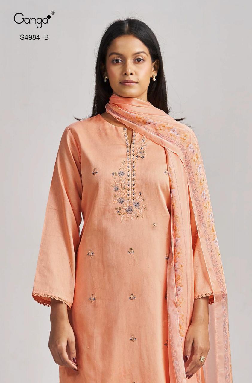 Ganga Lishka 4984 catalog indian salwar kameez wholesale