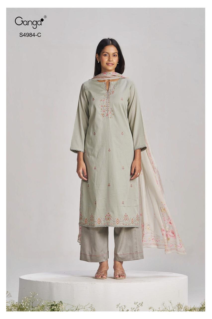 Ganga Lishka 4984 catalog indian salwar kameez wholesale