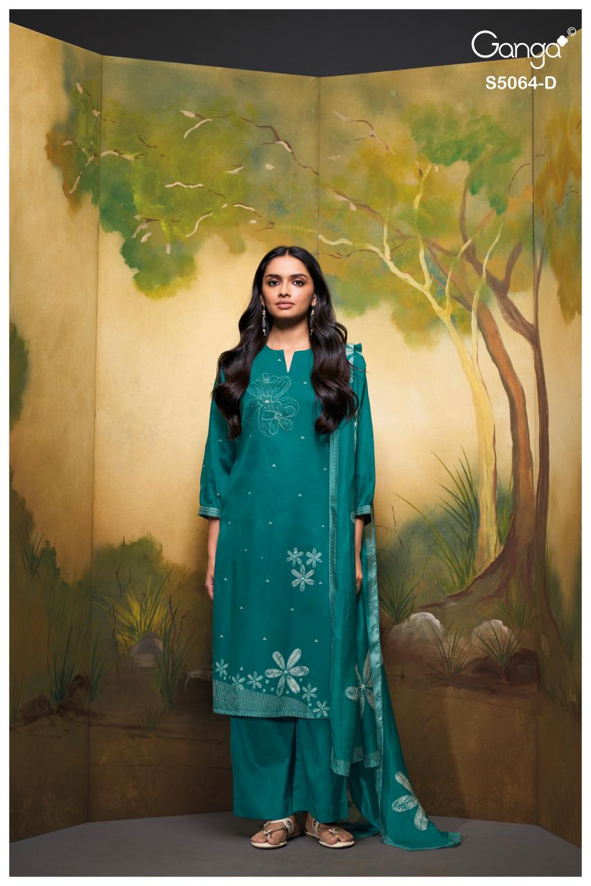 Ganga Maevina 5064 catalog unstitched salwar kameez wholesale market in delhi