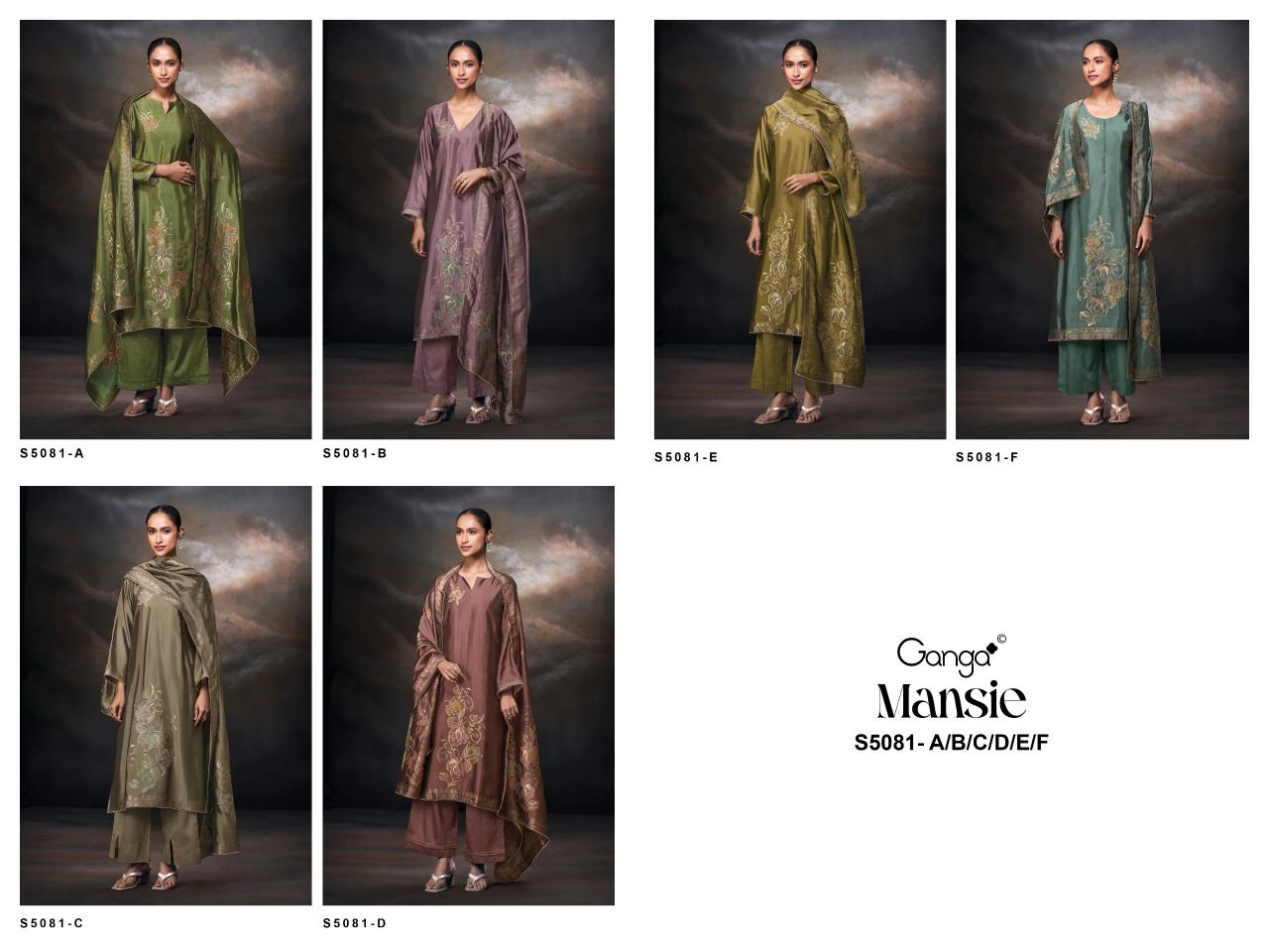 Ganga Mansie 5081 catalog salwar kameez wholesale market in mumbai