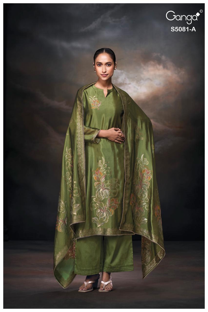 Ganga Mansie 5081 catalog salwar kameez wholesale market in mumbai